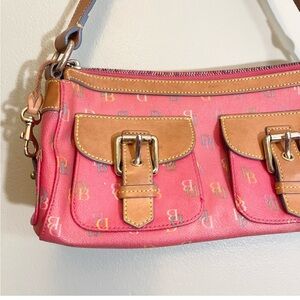 Dooney & Bourke Vintage 2000's Pink Monogramed Handbag